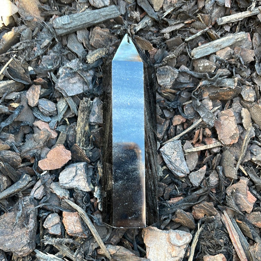 Gold/Silver Sheen Obsidian Tower