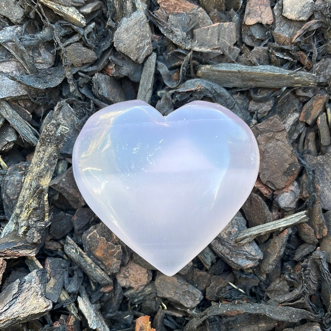 Rainbow Fluorite Heart
