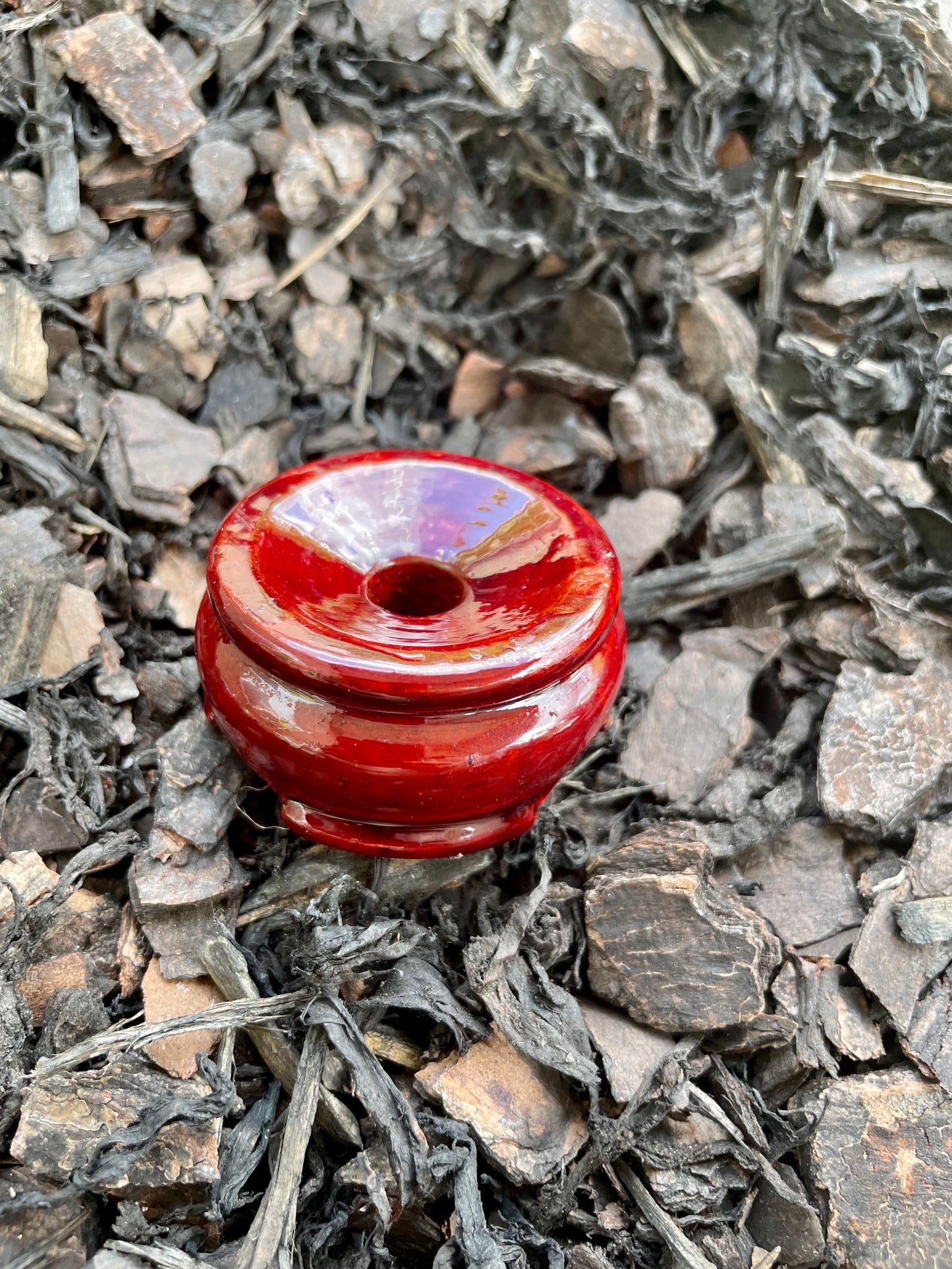 Large Wood Sphere Stand