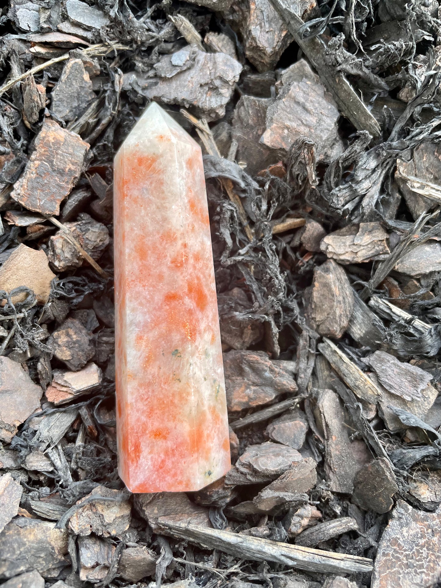 Golden Strawberry Quartz Tower