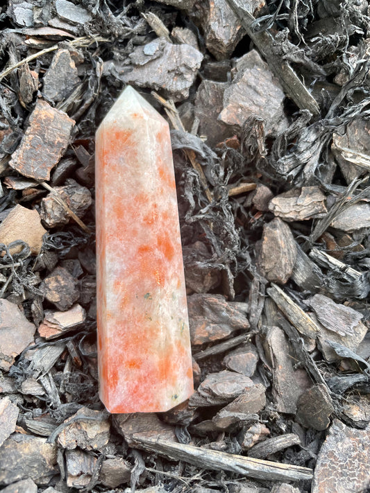 Golden Strawberry Quartz Tower