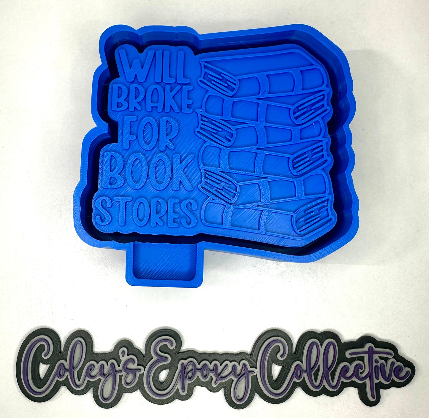Will Brake For Book Stores Silicone Mold