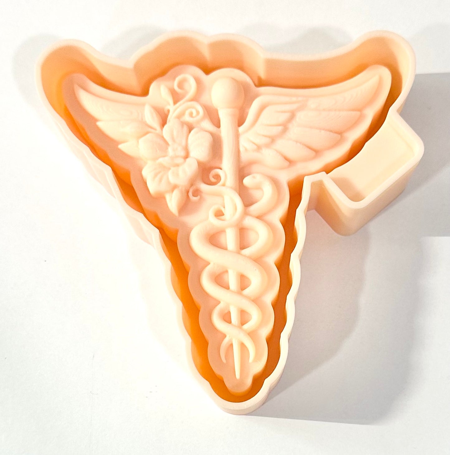 3D Caduceus Silicone Mold