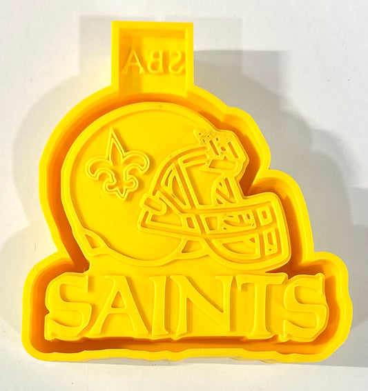 Football Helmet Saints Silicone Mold