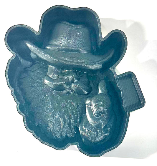 3D Cowboy Santa Silicone Mold