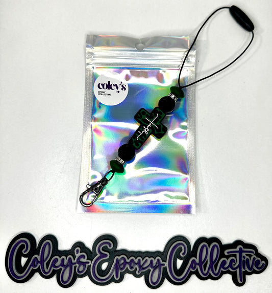 Dark Green & Black Leopard Cross