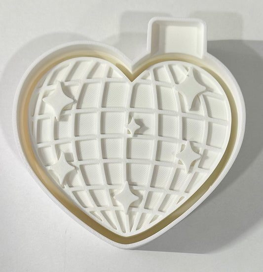 Disco Heart Silicone Mold
