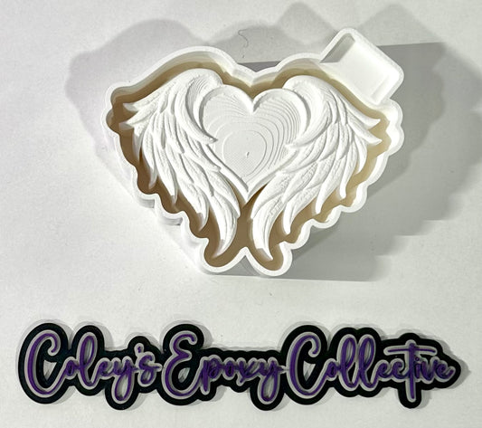 3D Heart Wings Silicone Mold