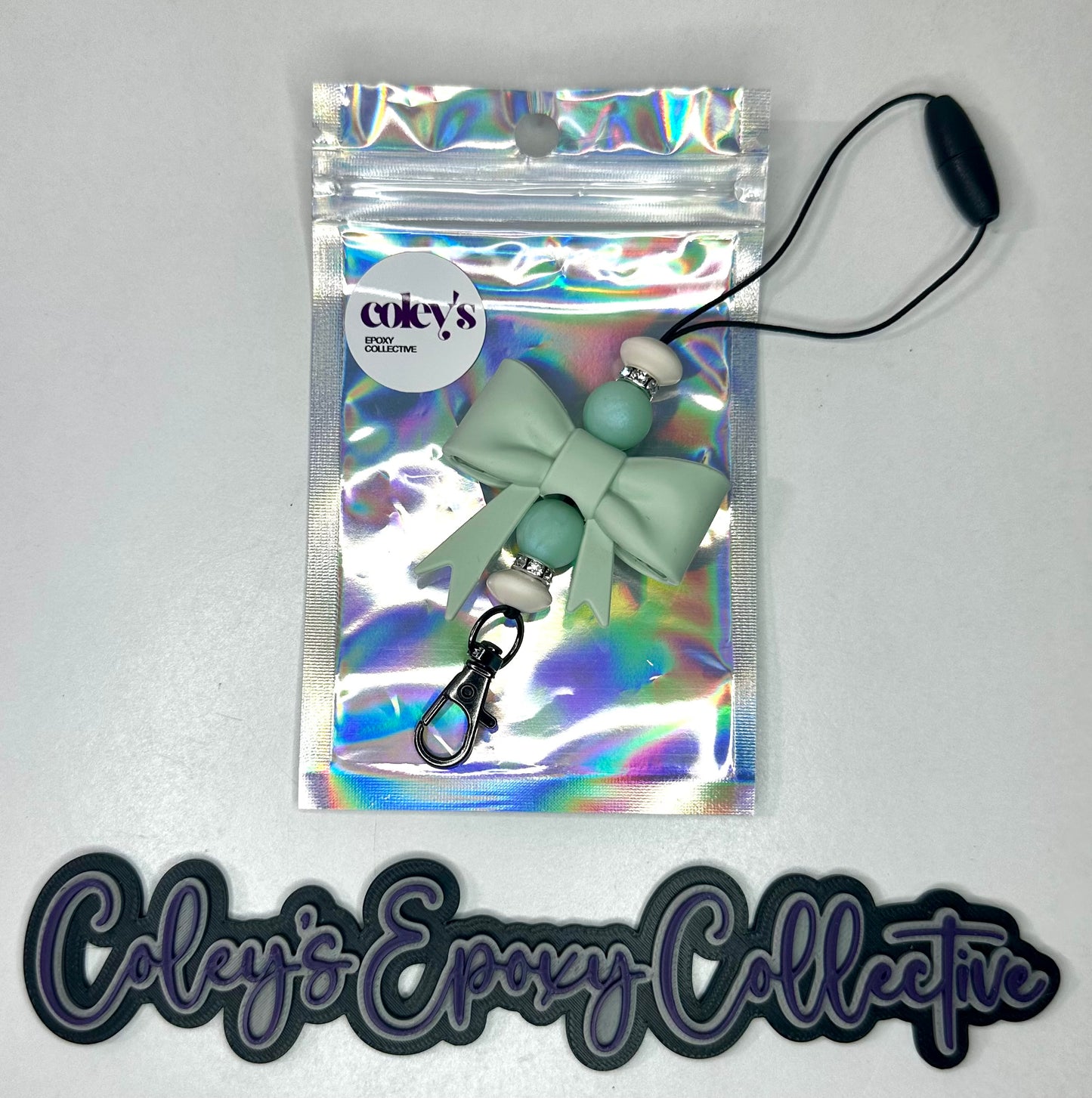 Pale Green Small Bow