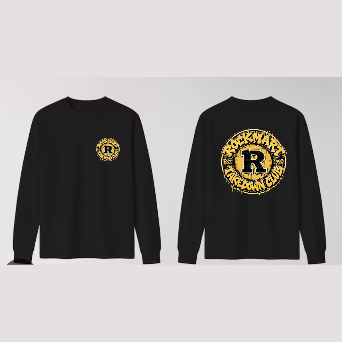 Rockmart Takedown Club Long Sleeve Shirt Front Pocket/Back