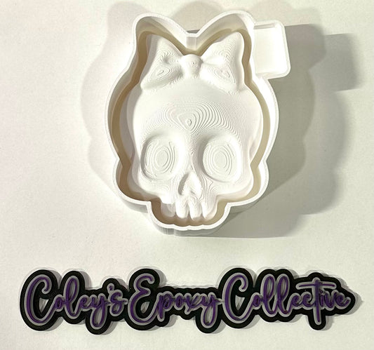 3D Skull Bow Silicone Mold