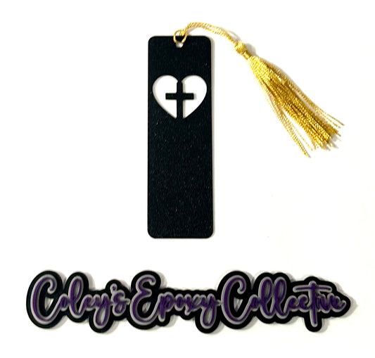 Cross Heart Bookmark