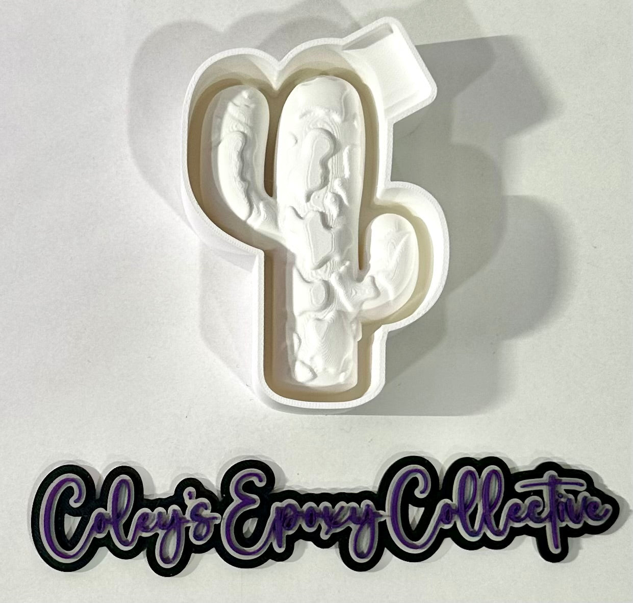 3D Cow Print Cactus Silicone Mold