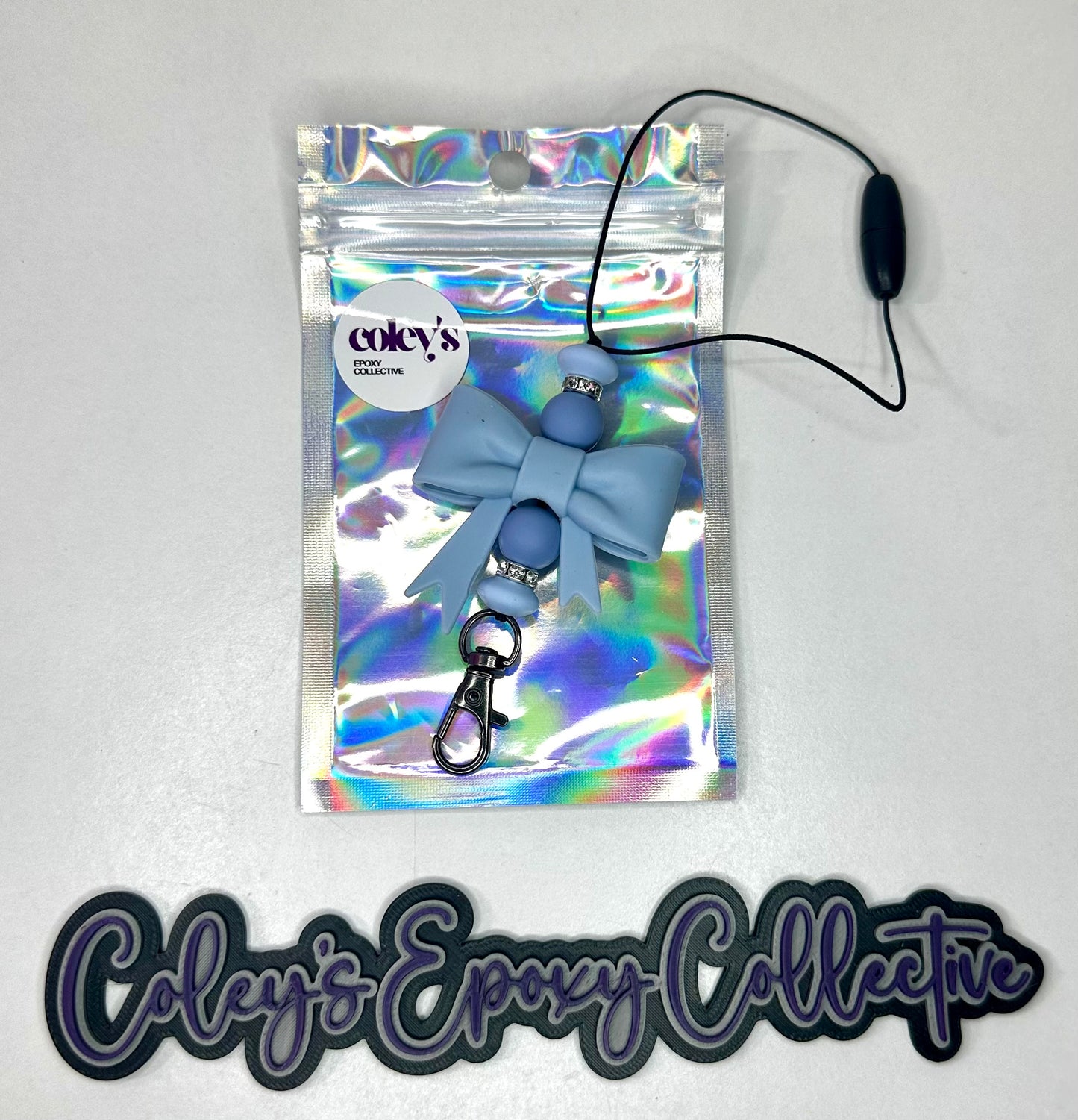 Slate Blue Small Bow