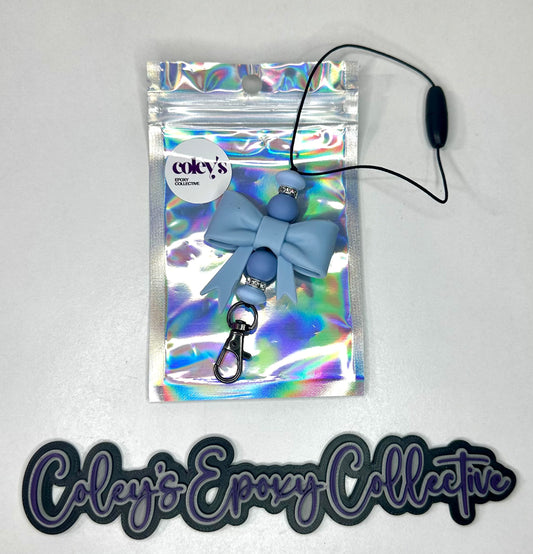 Slate Blue Small Bow