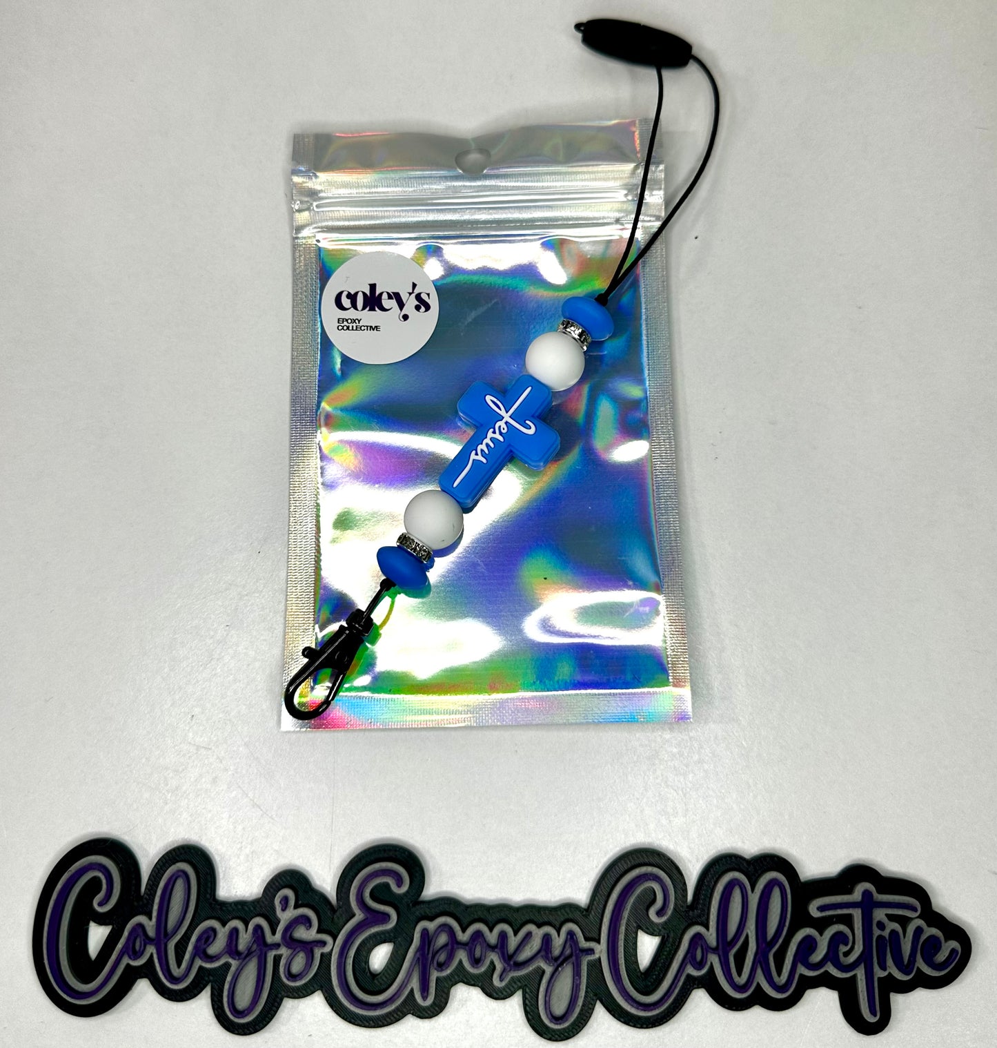 Blue & White Cross