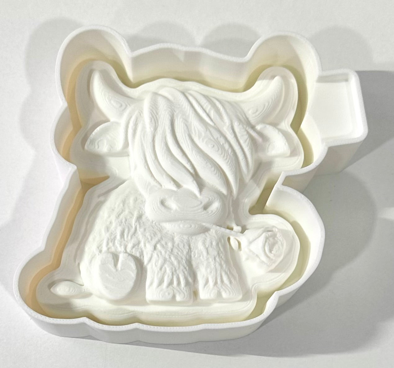 3D Highland Rose Silicone Mold