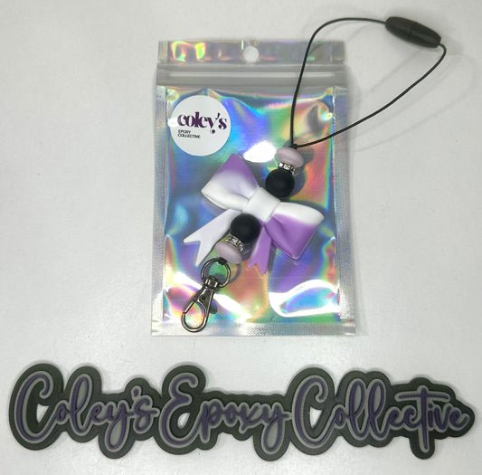 Purple Tie Dye Small Bow