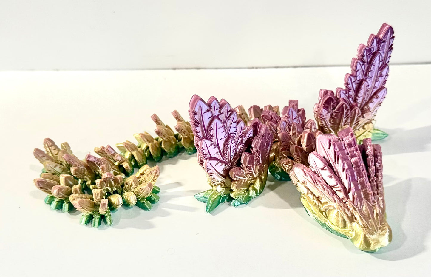 Large Articulated Feather Dragon