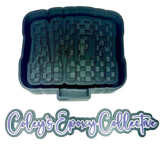 Checker Amen Silicone Mold