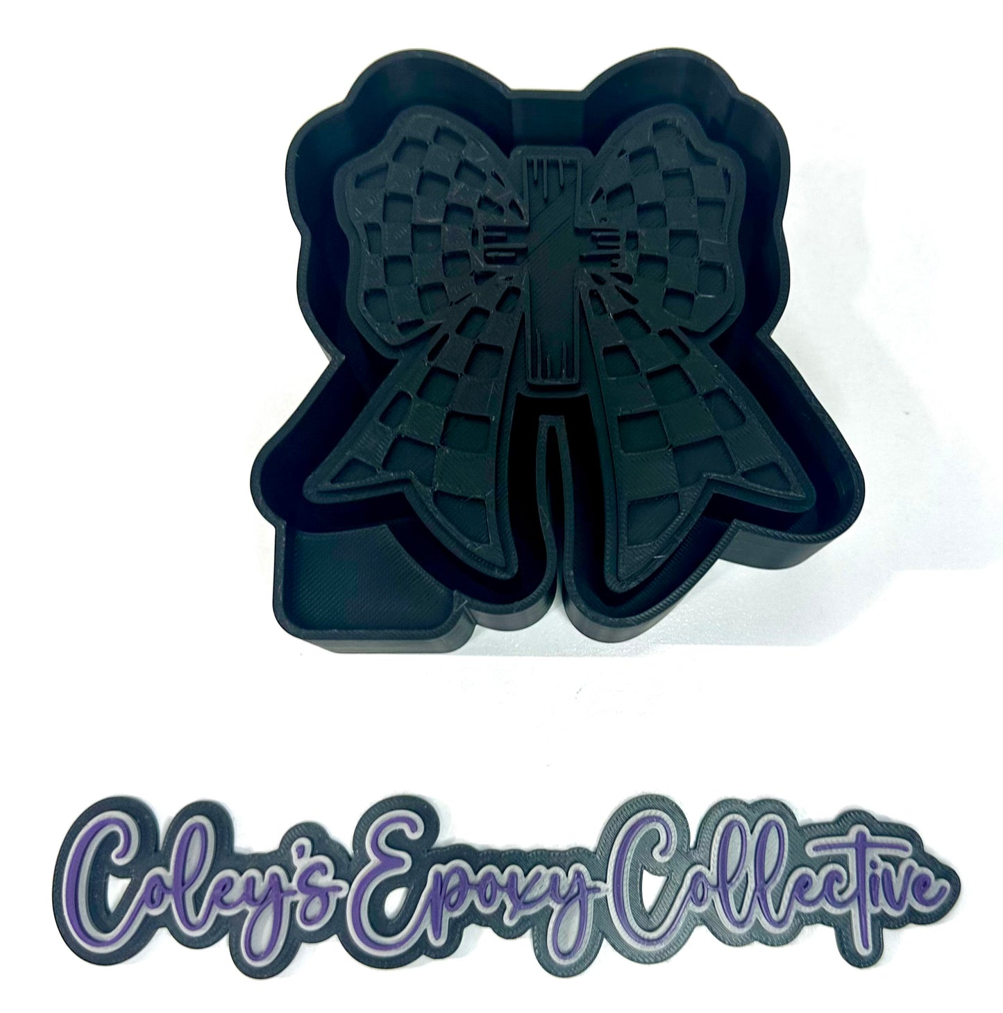 Checker Bow Cross Silicone Mold