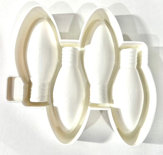 3D Christmas Lights Ornament Set Silicone Mold