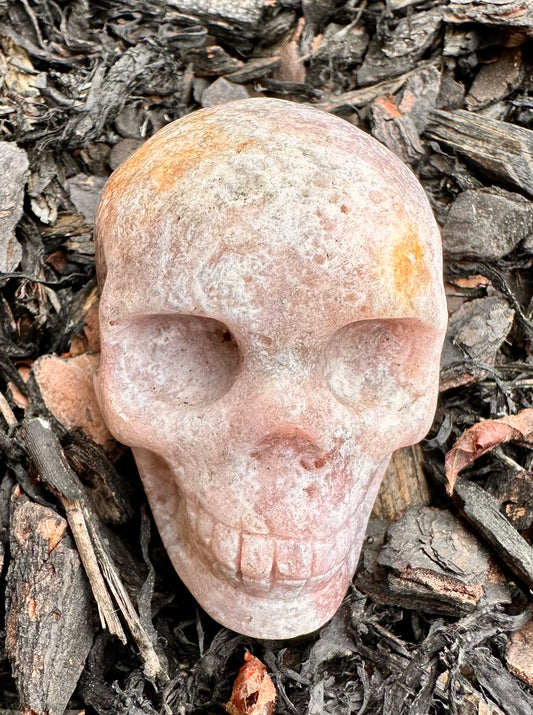 Pink Amethyst Skull