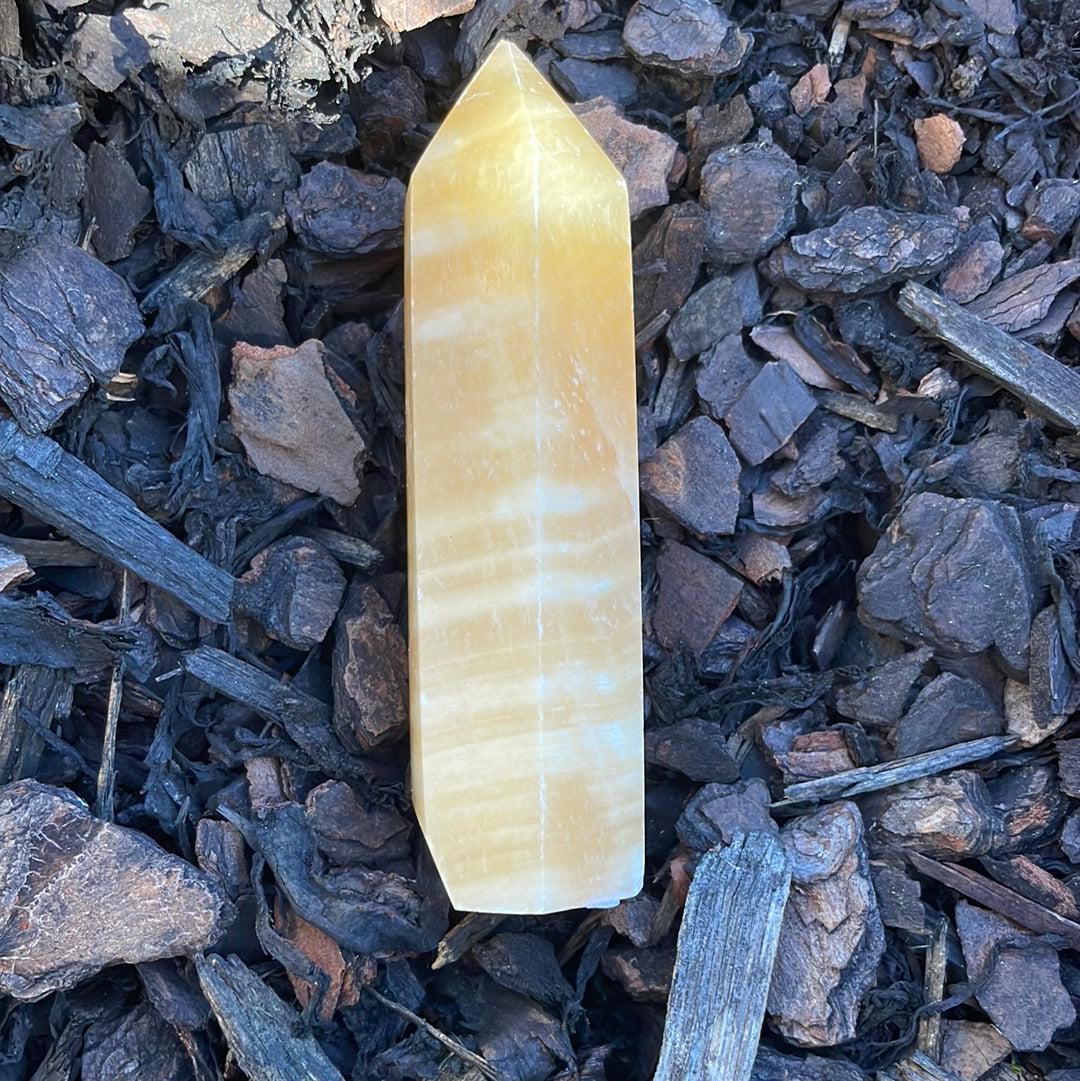 Orange Banded Calcite